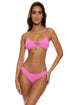 Luli Fama Beach Fuzz Scoop Neck Cut Out Top